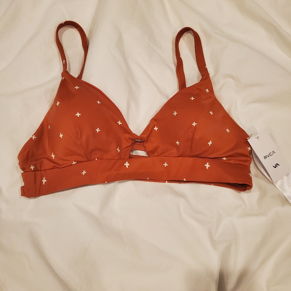 RVCA bikini top NWT
